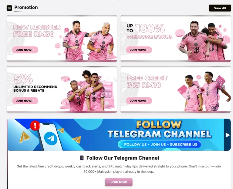 InterMiami88 promotion artwork showing registration, welcome, recommendation and free-credit promotions